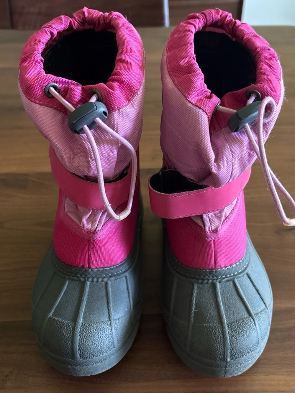 Girls Winter Snow Boots Columbia Powderbug Plus II Pink Waterproof Girls Size 13